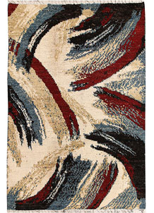 Multi Colored Abstract 6' 5 x 9' 5 - No. 66344