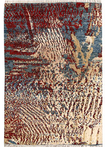 Multi Colored Abstract 6' 6 x 9' 5 - No. 66351