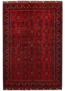 Dark Red Khal Mohammadi 6' 5 x 9' 2 - SKU 67006