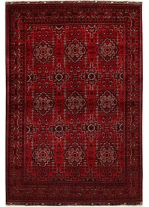 Dark Red Khal Mohammadi 6' 6 x 9' 8 - SKU 67009