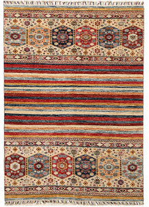 Multi Colored Kazak 4' 11 x 6' 9 - No. 67259