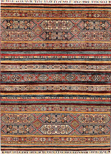 Multi Colored Kazak 4' 11 x 6' 8 - No. 67270