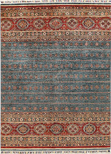 Multi Colored Kazak 5' 7 x 7' 6 - SKU 67285