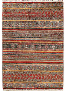 Multi Colored Kazak 5' 6 x 8' - No. 67301