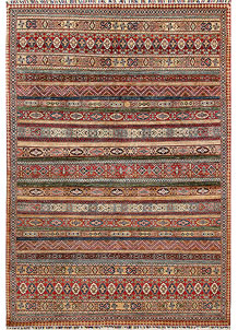 Multi Colored Kazak 6' 6 x 9' 4 - No. 67303