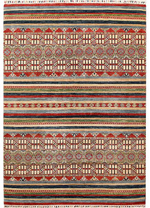 Multi Colored Kazak 6' 9 x 9' 5 - SKU 67323
