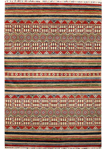 Multi Colored Kazak 6' 8 x 10' 1 - No. 67334