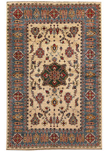 Navajo White Kazak 5' 9 x 8' 4 - SKU 67496