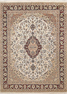Ivory Isfahan 9' x 12' 1 - SKU 67519