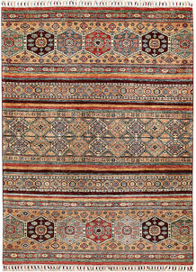 Multi Colored Kazak 5' 1 x 6' 10 - No. 67580