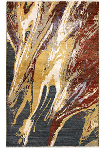 Multi Colored Abstract 4' x 6' 4 - SKU 67812