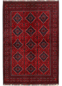 Dark Red Khal Mohammadi 6' 4 x 9' 6 - No. 68090