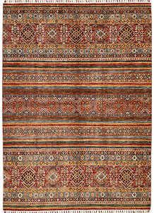 Multi Colored Kazak 5' 8 x 7' 8 - No. 68196