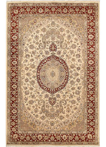 Blanched Almond Isfahan 5' 6 x 8' 8 - SKU 68344