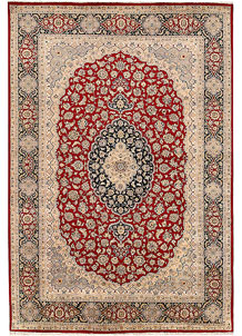 Firebrick Isfahan 6' 7 x 9' 7 - SKU 68409