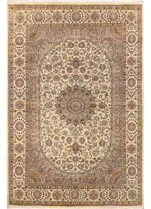 Bisque Isfahan 6' 6 x 9' 9 - No. 68488
