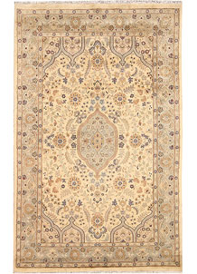 Navajo White Isfahan 4' 11 x 8' - SKU 68496