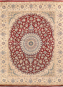 Firebrick Isfahan 8' x 10' 2 - No. 68543