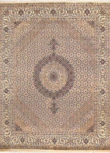 Blanched Almond Tabriz 8' 1 x 10' 6 - SKU 68547