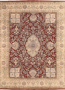 Dark Red Isfahan 7' 10 x 10' 4 - No. 68587