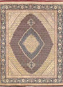 Dark Red Tabriz 8' x 10' 1 - SKU 68589
