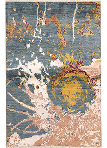 Multi Colored Abstract 4' 1 x 6' 2 - SKU 68684