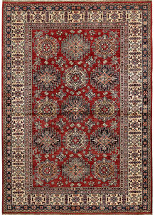 Dark Red Kazak 5' 7 x 8' - SKU 68702