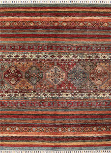 Multi Colored Kazak 5' 1 x 6' 11 - SKU 68795