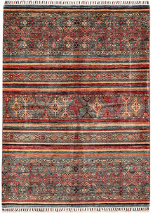 Multi Colored Kazak 4' 11 x 6' 9 - No. 68797