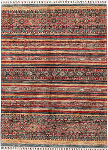 Multi Colored Kazak 4' 11 x 6' 7 - No. 68806