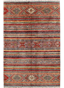 Multi Colored Kazak 6' 6 x 10' - SKU 68823