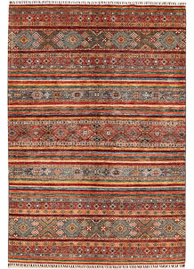 Multi Colored Kazak 6' 9 x 9' 11 - No. 68826