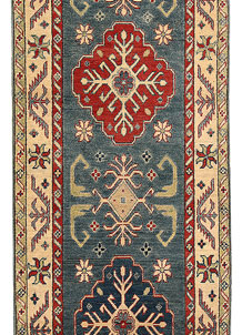 Steel Blue Kazak 2' 9 x 9' 9 - SKU 68889