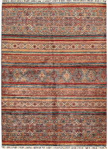 Multi Colored Kazak 5' 10 x 7' 10 - No. 69330