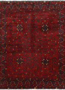 Dark Red Khal Mohammadi 4' 9 x 6' 2 - SKU 69381