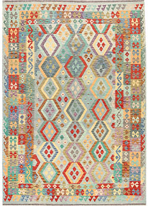 Multi Colored Kilim 6' 8 x 9' 6 - SKU 69655