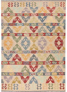 Multi Colored Kilim 5' 7 x 7' 11 - SKU 69669