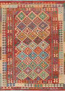 Multi Colored Kilim 5' 11 x 7' 10 - SKU 69675