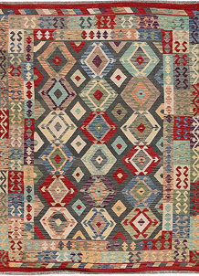 Multi Colored Kilim 5' 9 x 7' 7 - SKU 69687