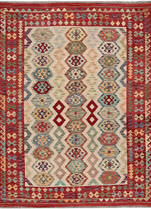 Multi Colored Kilim 5' 8 x 7' 6 - SKU 69688
