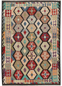 Multi Colored Kilim 5' 9 x 8' 2 - SKU 69696