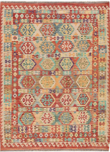 Multi Colored Kilim 5' 7 x 7' 7 - SKU 69711