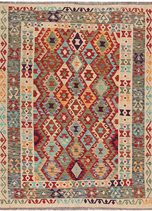 Multi Colored Kilim 5' 10 x 7' 9 - SKU 69720