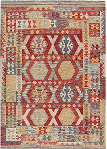 Multi Colored Kilim 5' 7 x 7' 7 - SKU 69730