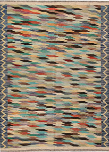 Multi Colored Kilim 4' 9 x 6' 4 - SKU 69741