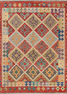 Multi Colored Kilim 5' 2 x 6' 3 - SKU 69750