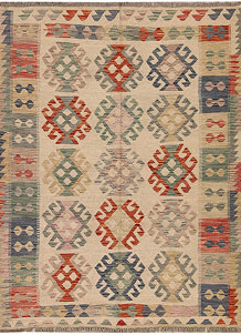Multi Colored Kilim 4' 11 x 6' 4 - SKU 69752