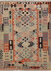 Multi Colored Kilim 5' x 6' 4 - SKU 69761