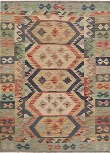 Multi Colored Kilim 4' 10 x 6' 6 - SKU 69765