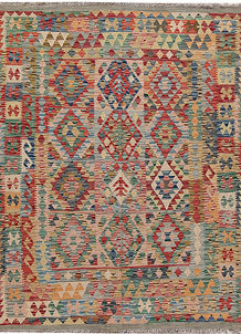 Multi Colored Kilim 5' 3 x 6' 8 - SKU 69775